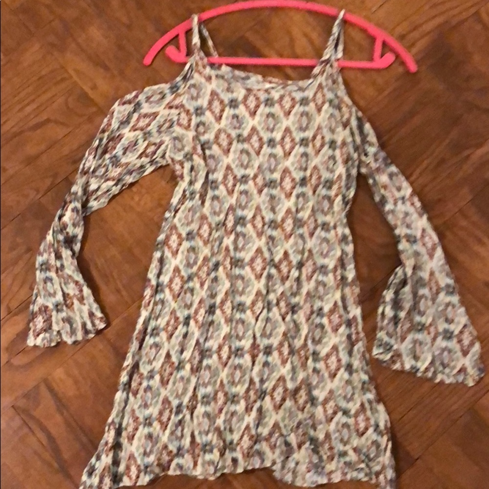 Millau Cold shoulder long sleeve mini dress